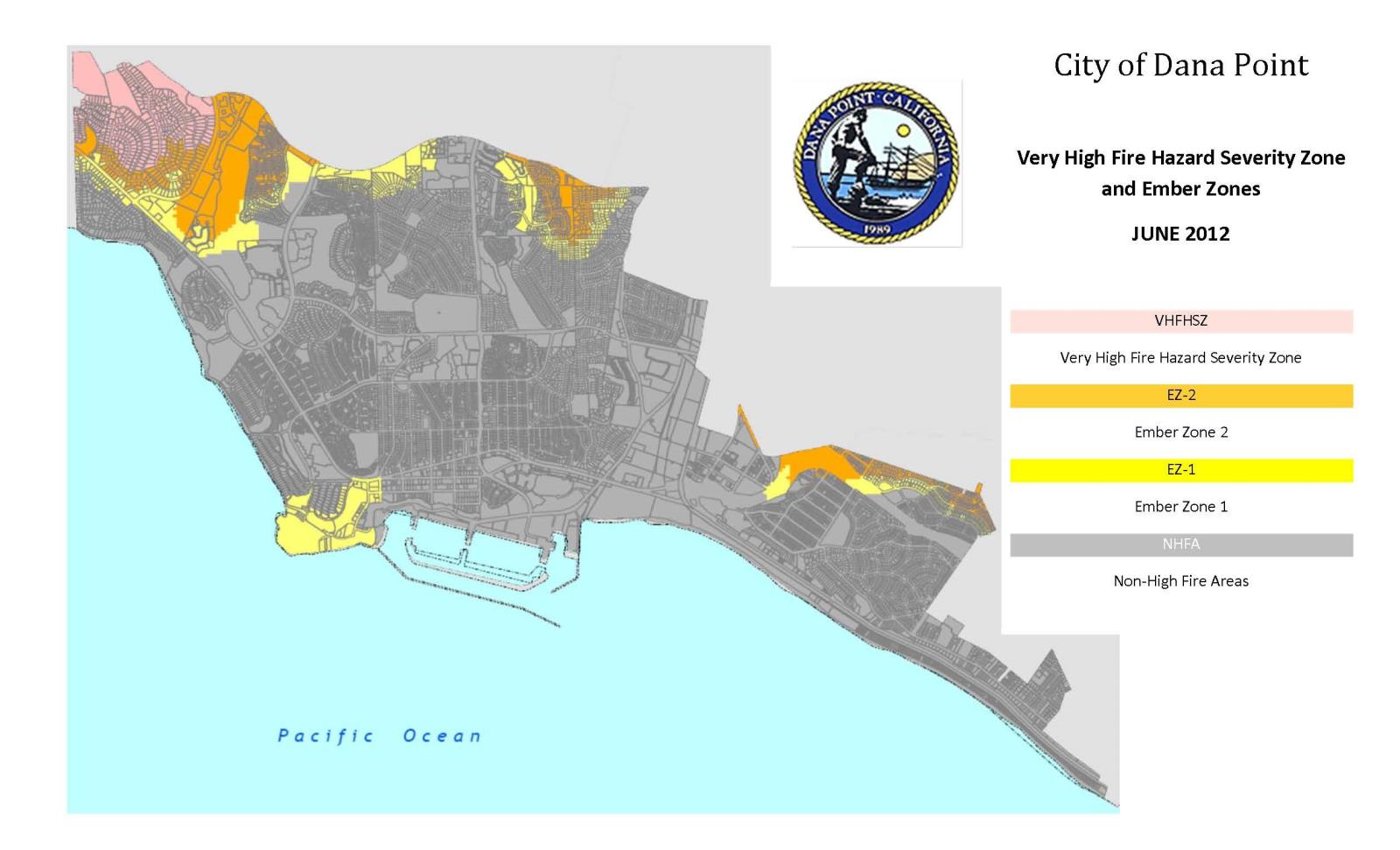 Very High Fire Hazard Severity Zone map - June 2012